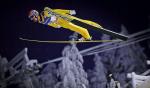 Austriak Andreas Kofler na skoczni Ruka latał najdalej w konkursie drużynowym i indywidualnym (fot. Antti Aimo-Koivisto)