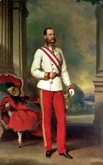 Cesarz Austrii Franciszek Józef I w mundurze feldmarszałka,  mal. Franz Xaver Winterhalter, 1864 r.
