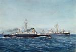 Włoskie okręty wojenne „Erdena” i „Morossini”   