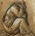 Sandro Botticelli,  „Studium siedzącego starca” (1490  – 1500), piórko. fot. the barbara piasecka-johnson collection