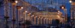 Najpiękniejszy fragment  iluminacji między Świętokrzyską  a Al. Jerozolimskimi