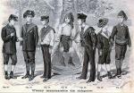  Ubiory marynarskie dla dzieci, kartka pocztowa z 1886 r. 
