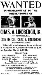 Mimo szeroko zakrojonych poszukiwań,  porwanego dziecka Lindbergha  nie udało się odnaleźć  żywego