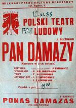 Afisz teatralny polskiego teatru z Wilna 