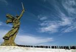 Pomnik obrońców miasta w Wołgogradzie (dawniej: Stalingrad)
