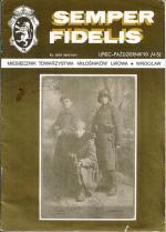 Okładka miesięcznika „Semper Fidelis”, wydawanego przez wrocławskie Towarzystwo Miłośników Lwowa