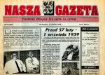 Fragment pierwszej strony „Naszej Gazety”, tygodnika Związku Polaków na Litwie 