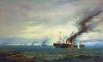 Rosyjski krążownik „Ruryk” osaczony przez okręty japońskie pod Ulsan, 14 sierpnia 1904 r. 