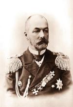 Wiceadmirał Zinowij Rożdżestwieński, dowódca eskadry Floty Bałtyckiej wysłanej na Daleki Wschód 