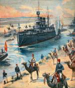  Rosyjskie okręty przechodzą przez Kanał Sueski, listopad 1904 r. 