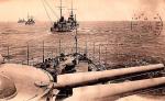 Okręty francuskie na Morzu Śródziemnym, 1914 r. 