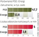 PGE i ENERGA. Dla PGE najważniejszym efektem przejęcia Energi byłoby powiększenie udziałów w rynku. 