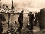 Brytyjski minister wojny lord Horatio Kitchener na pokładzie niszczyciela „Laforey”  