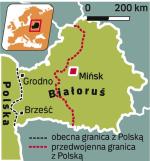 Przed wojną polsko-radziecka granica przebiegała 30 km od Mińska. Po stronie radzieckiej pozostały spore skupiska Polaków. Na przełomie lat 20. i 30. istniał polski rejon autonomiczny pod Mińskiem. 