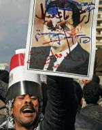Na placu Tahrir w Kairze szósty dzień  z rzędu trwały demonstracje przeciwko prezydentowi Mubarakowi 