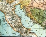 Mapa Adriatyku z początku XX wieku 