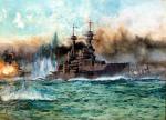 HMS „Vanguard” podczas bitwy jutlandzkiej 