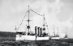 Niemieckie lekkie krążowniki – na pierwszym planie  SMS „Dresden”