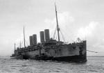 Niemiecki transatlantyk „Kronprinz Wilhelm” przerobiony na krążownik pomocniczy, po internowaniu w USA, 1916 r.