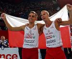 Adam Kszczot (z lewej)  i Marcin Lewandowski kilka miesięcy temu też stali wspólnie  na podium mistrzostw Europy  w Barcelonie