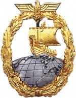  Niemieckia odznaka dla marynarzy służących na okrętach liniowych i krążownikach pomocniczych