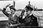 Kanclerz Niemiec Adolf Hitler i admirał Erich Reader, dowódca Reichsflotte podczas pokazów, 1933 r. 