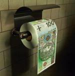 Wzory banknotów nanoszone są na papier toaletowy 