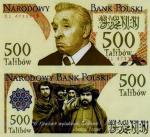 Żarty  internautów, którzy  przerabiają wzory  banknotów, też nie podobają  się NBP  