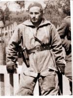 Ppor. Jerzy Bakłażec „Pazurkiewicz” – dowódca kompanii w IV batalionie 77. pp. AK powieszony przez Sowietów w publicznej egzekucji w Lidzie w lutym 1945 r.   
