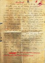 Pismo Aleksandra Wojnicza „Kosa” dotyczące amnestii  1947 r.