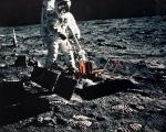 Edwin „Buzz” Aldrin, drugi człowiek na Księżycu, 1969 r. 
