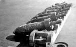 Bomby, które miały spaść na Tarent,ustawione na pokładzie lotniskowca „Illustrious”, 11 listopada 1940 r.