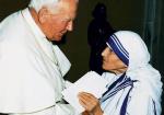 20 maja 1997 roku. Z Matką Teresą podczas audiencji generalnej  w Watykanie