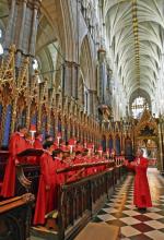 Próba chóru w Opactwie Westminsterskim przed ślubem księcia Williama i Kate Middleton (fot. Dominic Lipinski)
