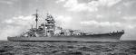 „Bismarck” podczas prób morskich w 1940 r.