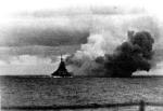 „Bismarck” strzela salwą podczas bitwy w Cieśninie Duńskiej, 24 maja 1941 r. 
