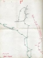 Plan starcia pancernika „King George V” z „Bismarckiem” sporządzony na gorąco przez podchor. Konstantego Okołów-Zubkowskiego, 27 maja 1941 r. (fot. archiwum z.w.)