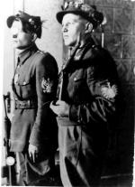 Od lewej: Alojzy Wizner „Lis”, Antoni Wizner „Brzoza”, członkowie zgrupowania „Bartka”, straceni 15.01.1947 r. w Bielsku na mocy  wyroku WSR  w Katowicach