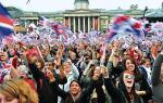 Na Trafalgar Square wybuchła euforia