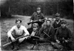 Żołnierze  przasnyskiego  oddziału ROAK „Jeża” (pierwszy z lewej  Tadeusz Moszczyński „Feliks”)
