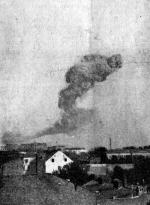 Zdjęcie wykonane chwilę po potężnej eksplozji na Cytadeli, 13 października 1923 roku. 