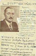 „List gończy” autorstwa członków grupy Orlęta  z Gdyni (1949)