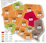 Nie tylko Polska wschodnia ma niskie dochody