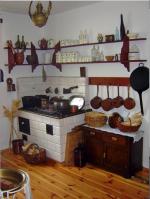 Odtworzone wnętrze stuletniej kuchni