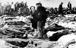 Lwów, lato 1941. Bliscy ofiar sowieckiej masakry rozpoznają straconych na dziedzińcu więzienia