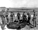 Grupa nurków detonujących miny pod Wonsan, październik 1950 r. 