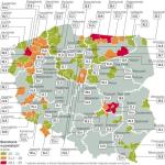 Ponad 20-proc. stopa bezrobocia była pod koniec maja w 81 powiatach