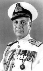 Adm. Sourendra Nath Kohli, w 1971 roku szef Dowództwa Zachodniego floty indyjskiej 