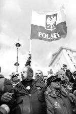 Marsz pamięci w pierwszą rocznicę katastrofy smoleńskiej, Warszawa, 10 kwietnia 2011
