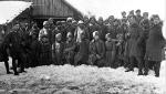 Jeńcy bolszewiccy wzięci do niewoli przez 5. Pułk Piechoty Legionów na Łotwie w styczniu 1920 r. 